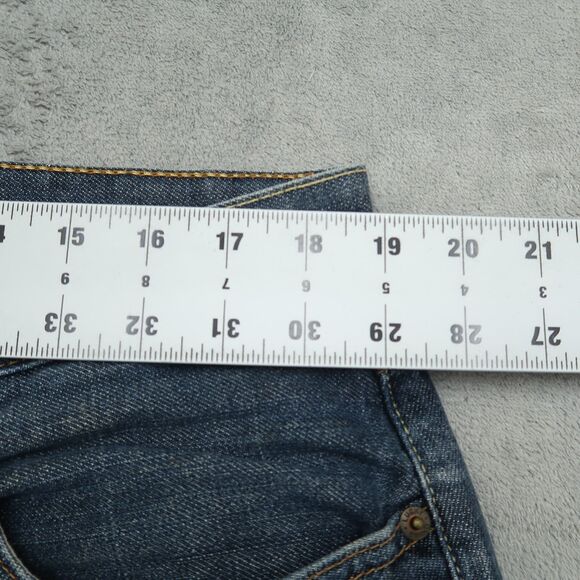 Lucky Brand Jeans Mens 38x31 Blue Piper Relaxed Straight Dungaree Denim Pants - Picture 2 of 15